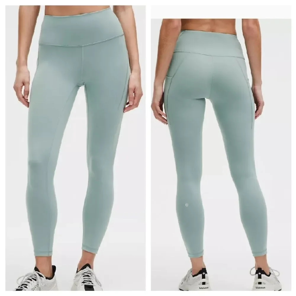 EUC Sage Green Lululemon Wonderunder Capris